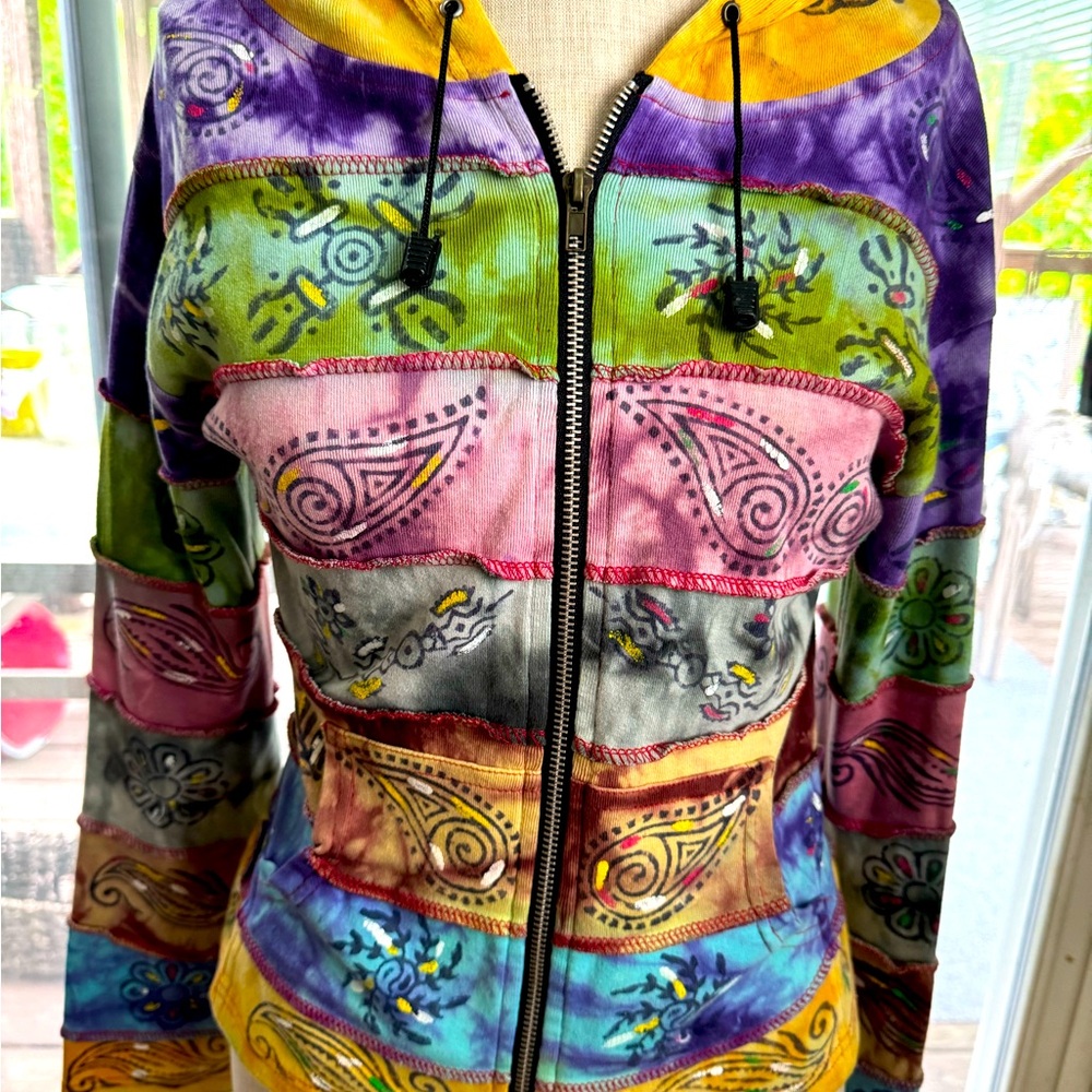 Beautiful tie dye boho hoodie
